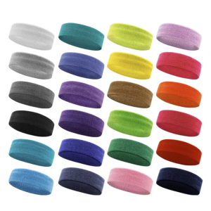 Sweat-absorbent exercise headband